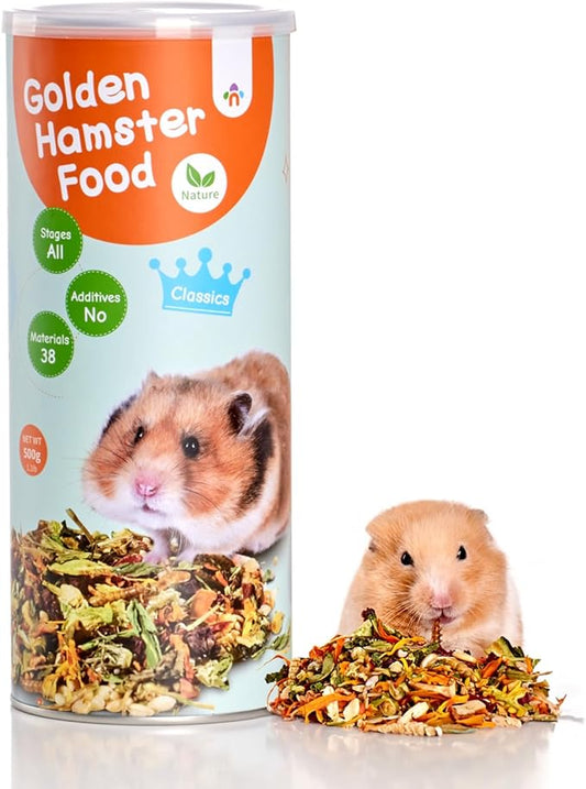 Niteangel Hamster Food & Treats Toy - Small Animal Natural Food for Syrian Golden Hamsters or Other Small-Sized Pets
