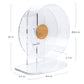 Niteangel Silent Hamster Exercise Wheel: Dual-Bearing Quiet Spinning Acrylic Hamster Running Wheel for Dwarf Hamster Gerbils Mice Degus Or Other Small Animals